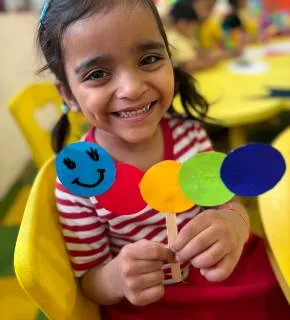 Children engaged in art and crafts